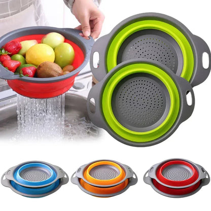 Foldable Fruit & Vegetable Drain Basket