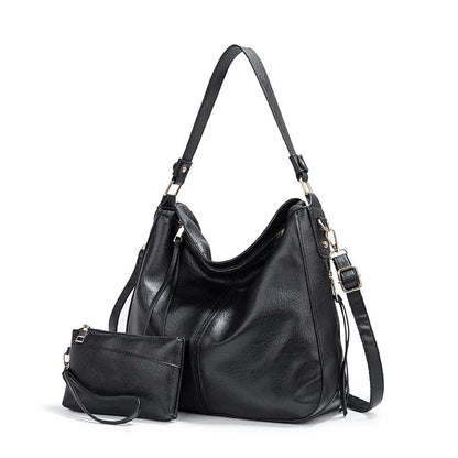 Women’s Soft PU Leather Bucket Shoulder Bag