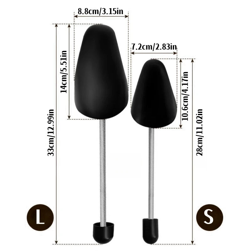 Adjustable Shoe Shapers for Wrinkle Prevention