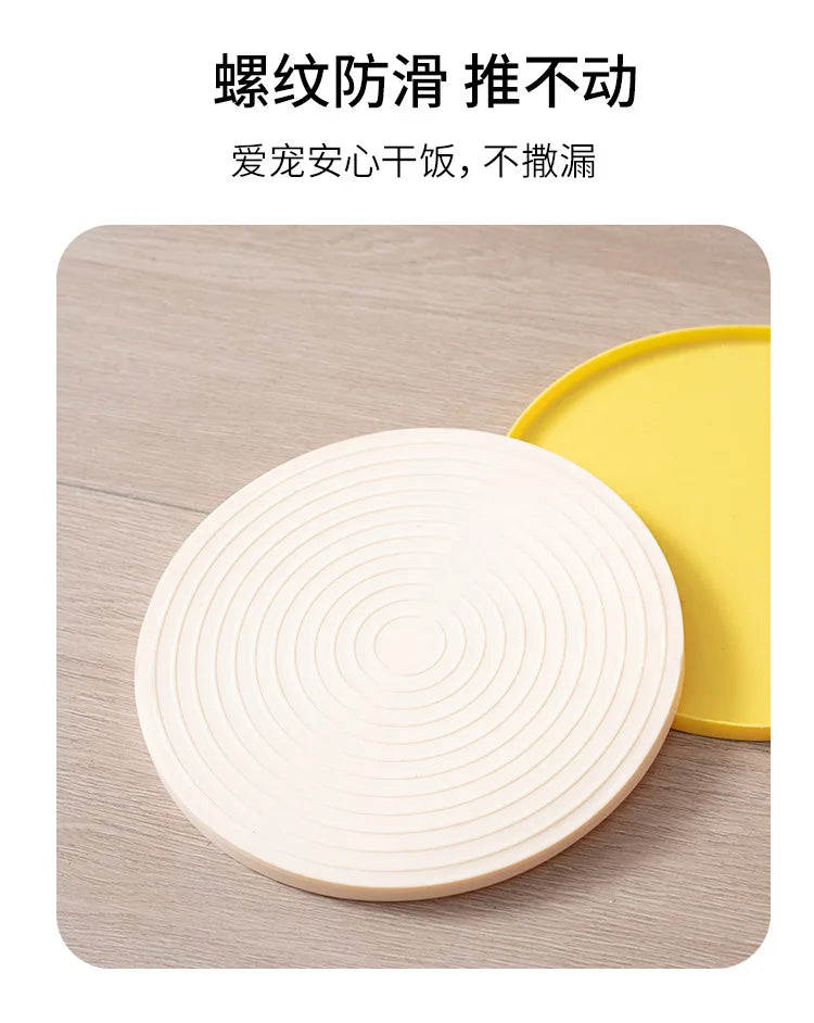 Waterproof Non-Slip Pet Bowl Mat for Dogs & Cats