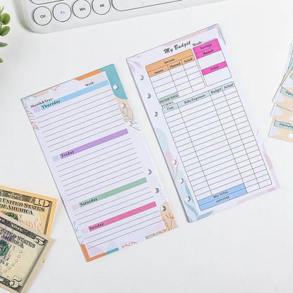 Colourful A6 Loose Leaf Organiser Inserts