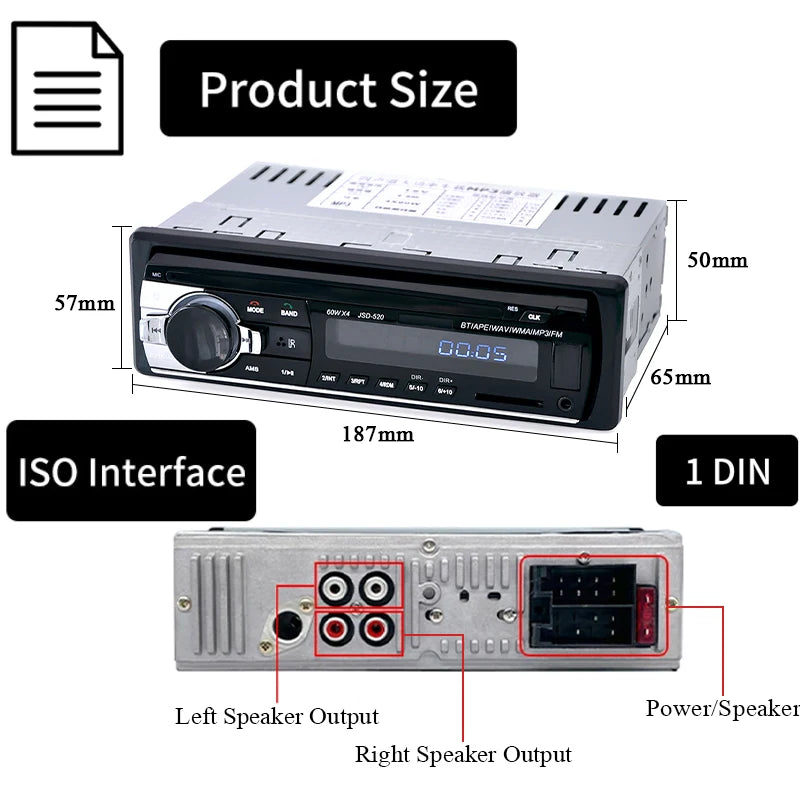 Sinovcle Car Radio Stereo Player