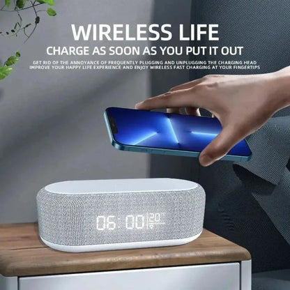 Wireless Charging Alarm Clock Station