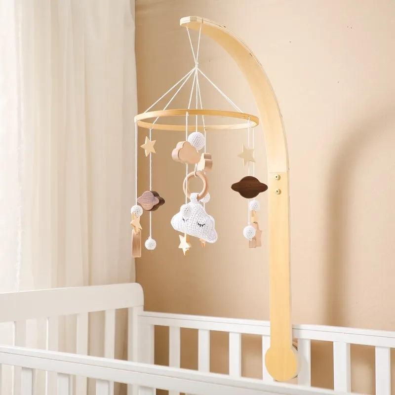 Wooden Baby Crib Mobile