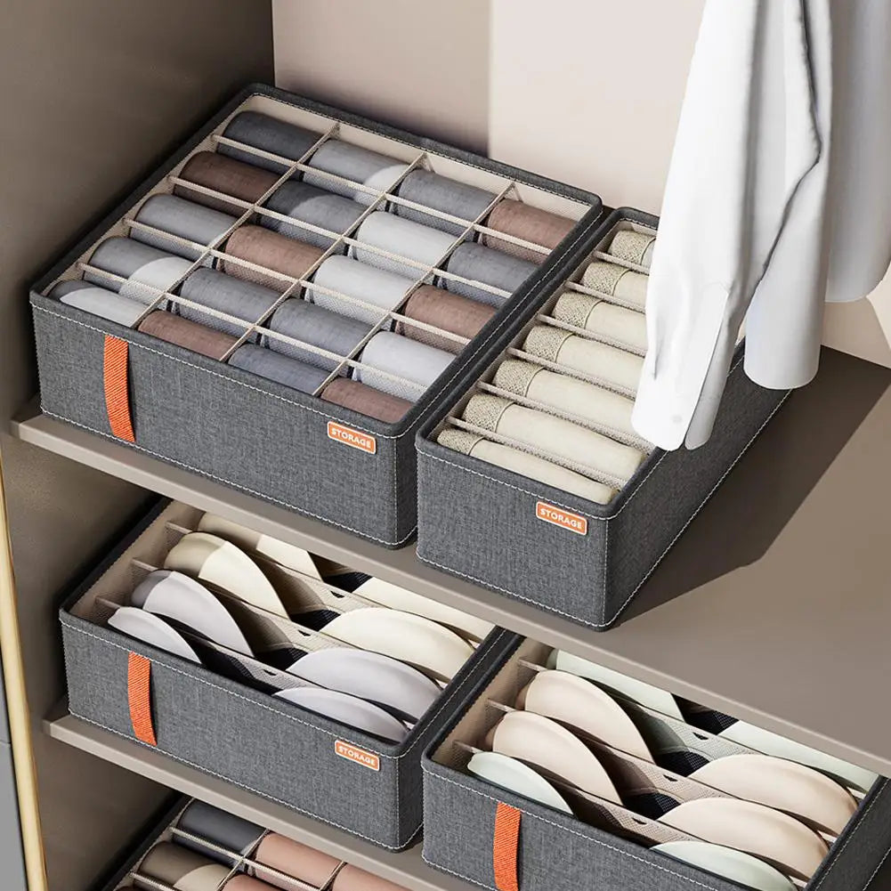 Drawer Underwear Organizer Storage Box with Compartments