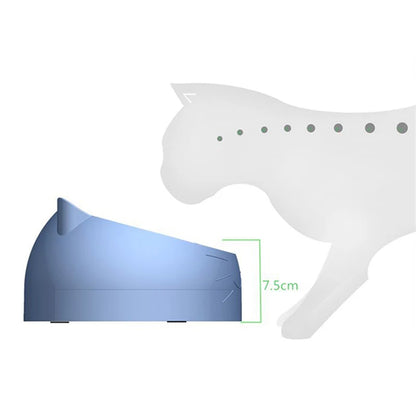15° Tilted Stainless Steel Pet Feeding Bowl