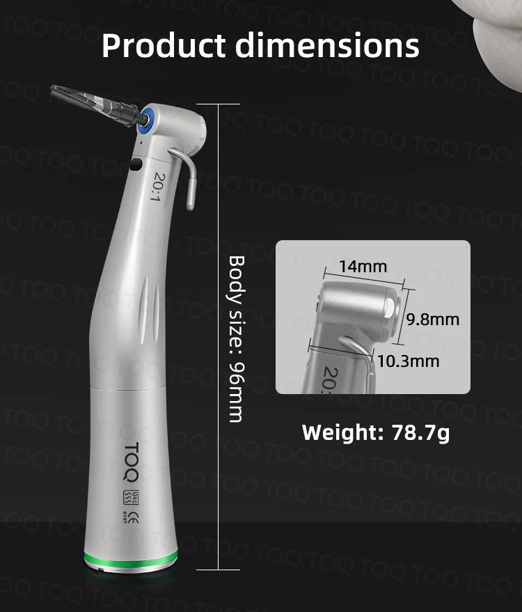 Dental LED Fiber Optic Implant Handpiece 20:1