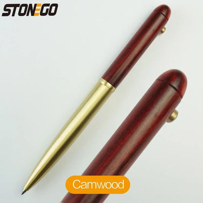 0.5mm Wooden Retractable Roller Ball Pens