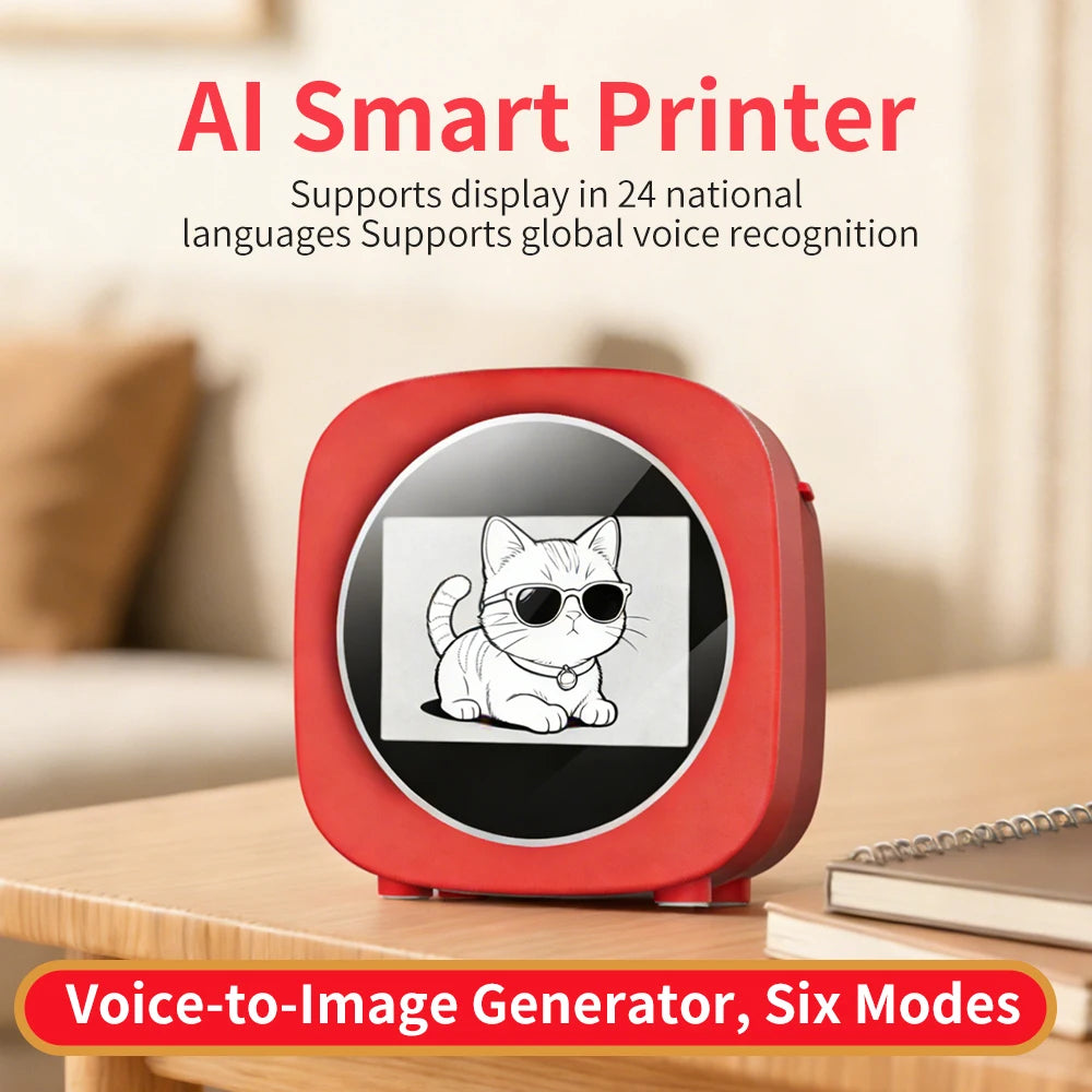 AI Smart Thermal Photo Printer