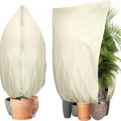 Winter Plant Frost Protection Cover with Drawstring