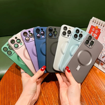 Luxury Matte Magnetic Phone Case For iPhone