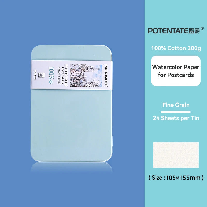 300gsm Professional Watercolor Paper Cards – Artist Grade Sketch Sheets