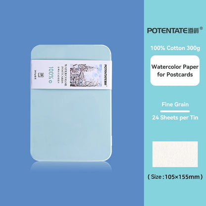300gsm Professional Watercolor Paper Cards – Artist Grade Sketch Sheets