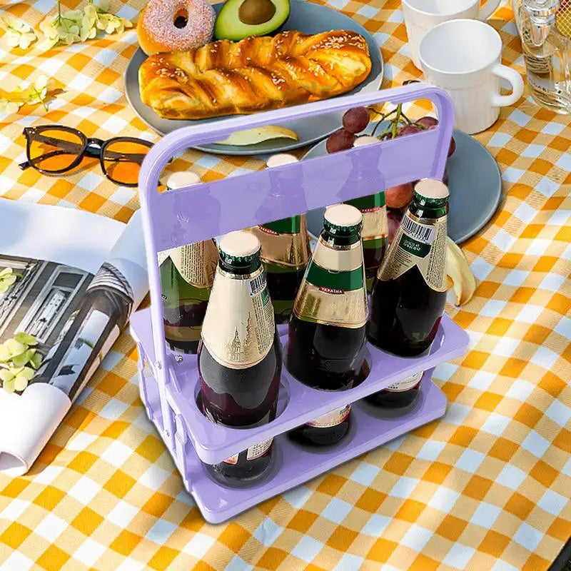 Foldable 6-Bottle Drink Carrier