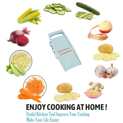 Manual Vegetable Cutter, Mandoline Slicer & Grater for Fruits and Vegetables