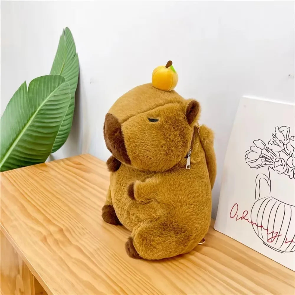 Cute Plush Capybara Backpack
