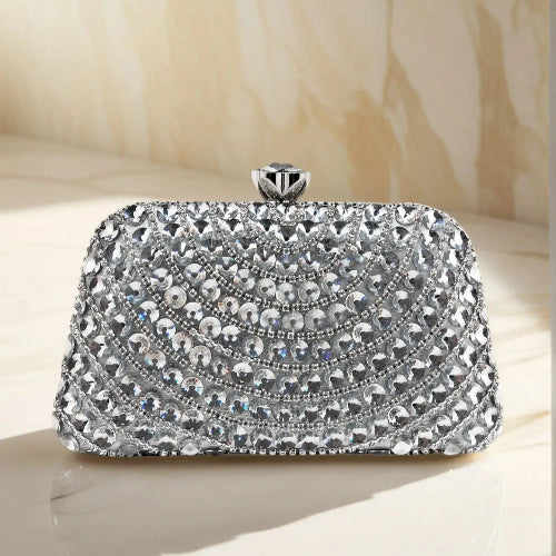 Acrylic Rhinestone Evening Clutch