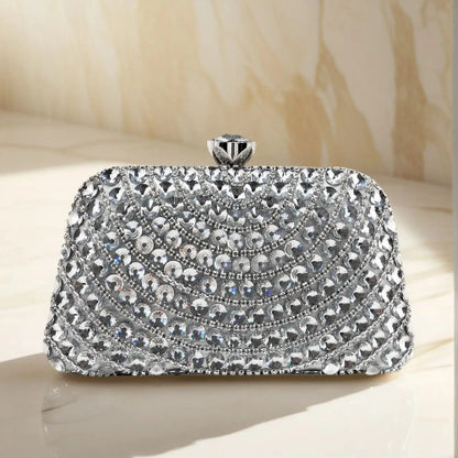 Acrylic Rhinestone Evening Clutch