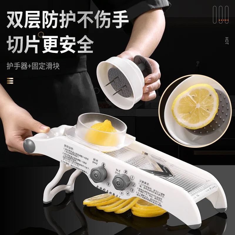 Multifunction Manual Vegetable Slicer & Julienne Cutter