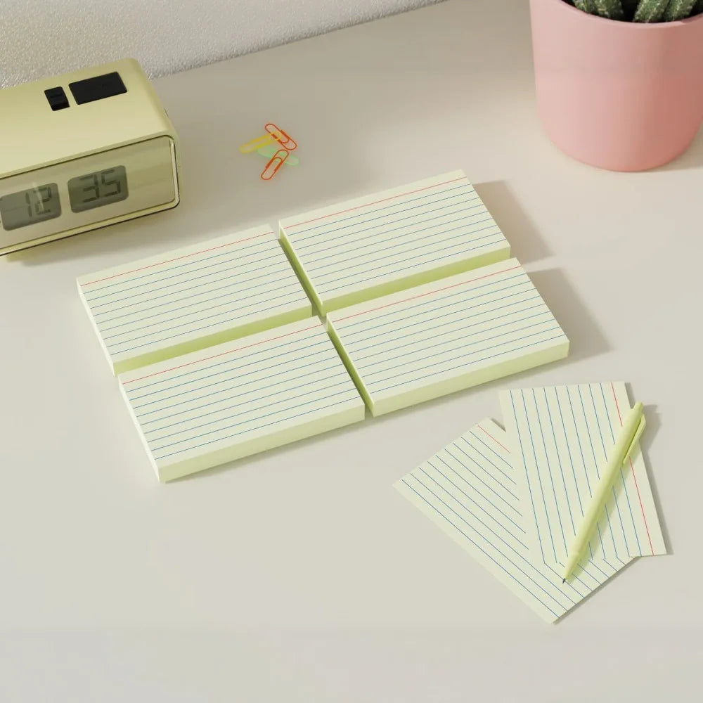 Colorful Index Flash Cards for Studying & Memorization