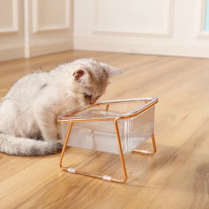Elevated Non-Slip Pet Feeding Bowl for Cats & Small Dogs