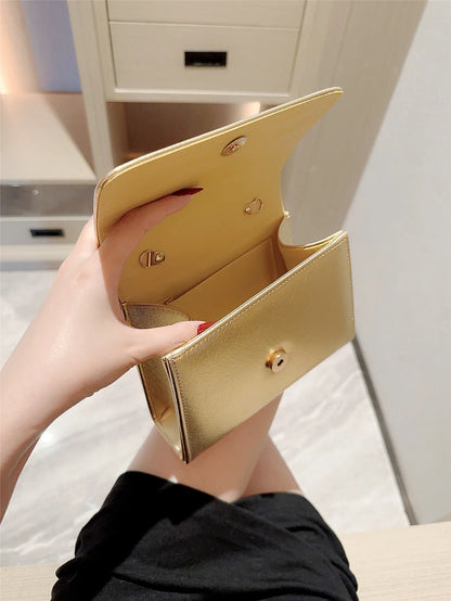 Gold Minaudière Evening Bag