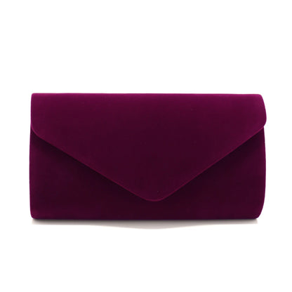 Velvet Envelope Evening Clutch