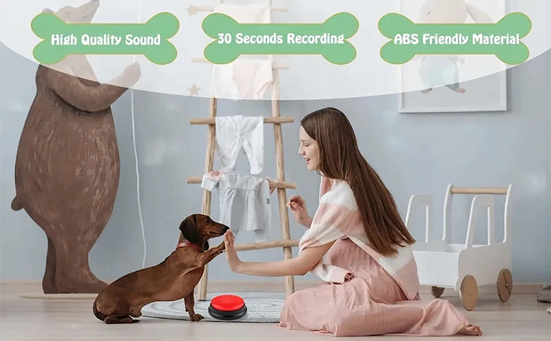 Recordable Pet Training Buttons