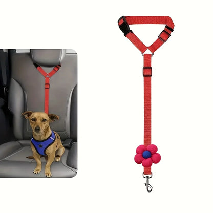 Adjustable Dog Car Seat Belt Safety Tether
