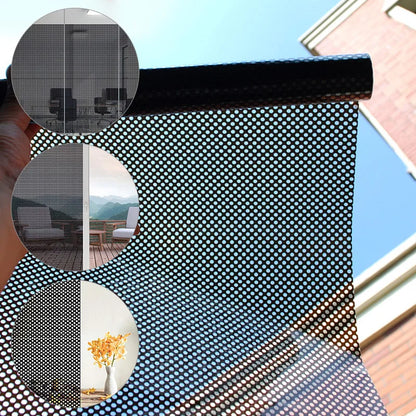 Self-Adhesive One Way Privacy Mesh Window Film