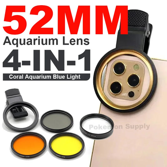 4-in-1 Aquarium Phone Lens Filter Kit