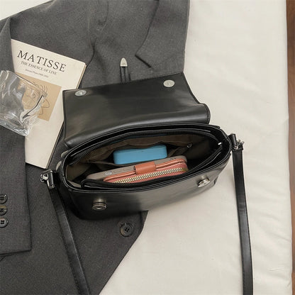 Vintage Flap Crossbody Satchel Bag
