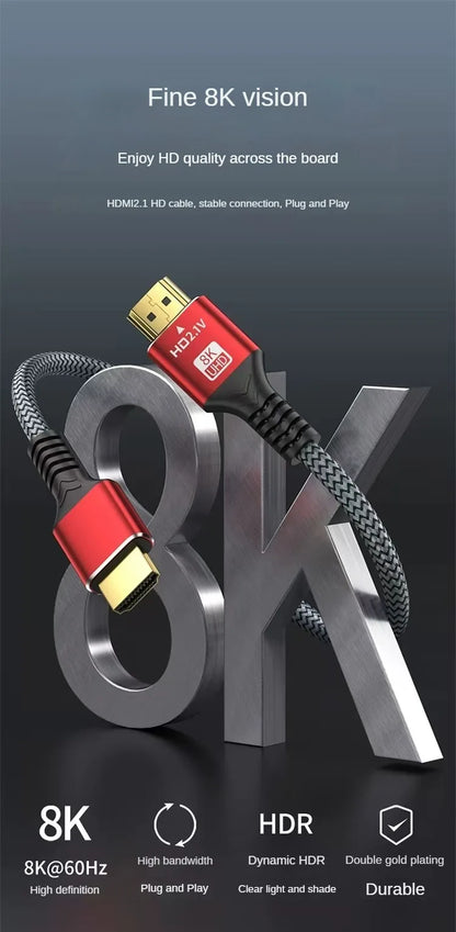 8K HDMI 2.1 High-Speed Cable