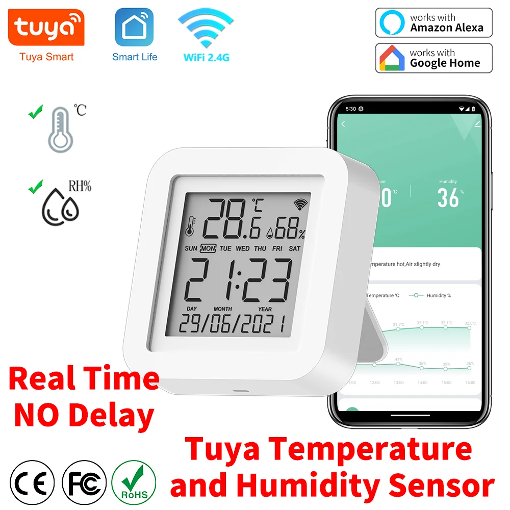 Smart WiFi Temperature & Humidity Monitor