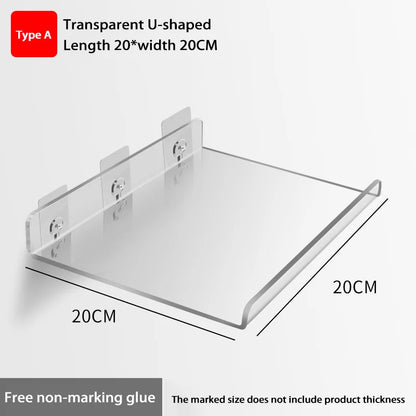 Wall-Mounted Acrylic Storage Rack