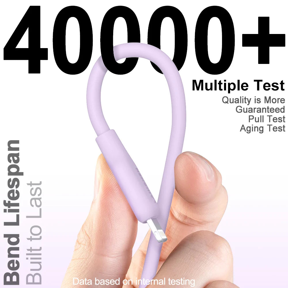 Silicone Lightning Fast Charge Cable