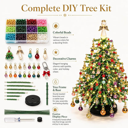 DIY Crystal-Style Beaded Christmas Tree Kit