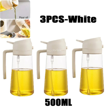 2-in-1 Oil Sprayer & Dispenser Bottle for Cooking