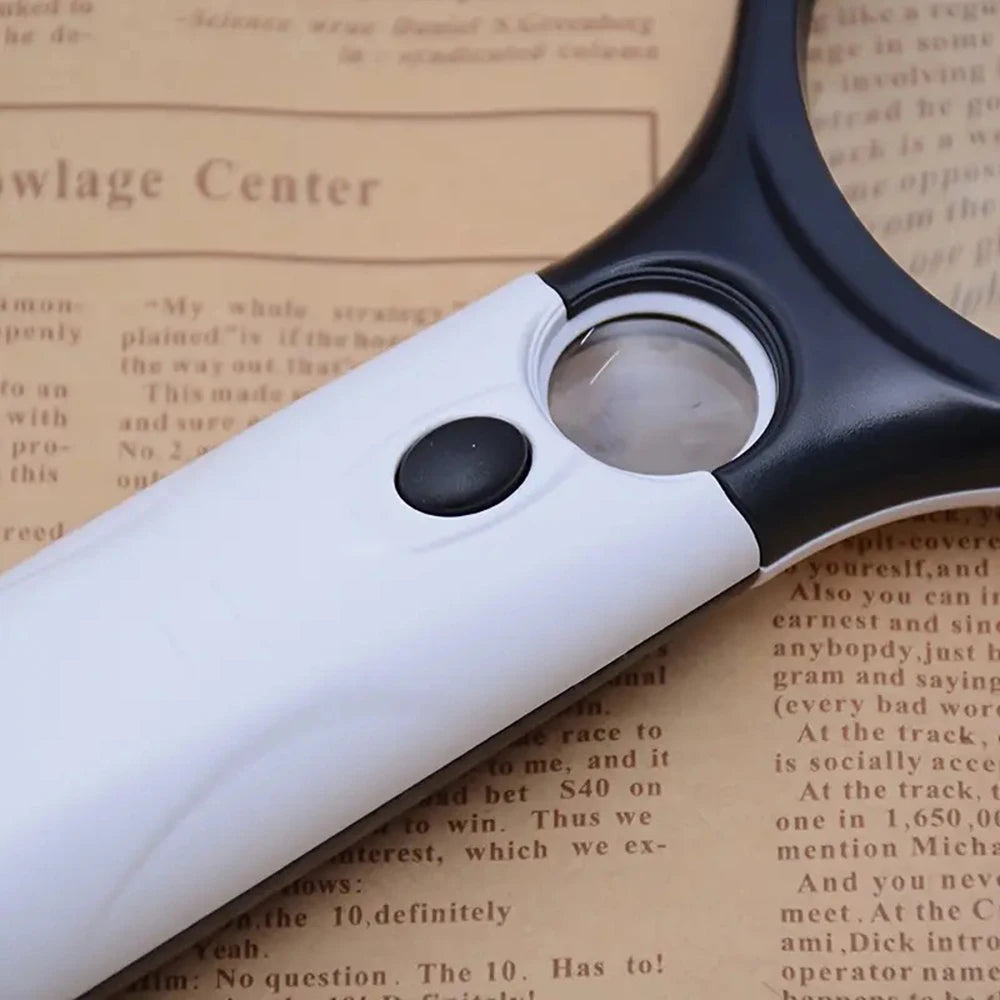 LED Handheld Magnifying Glass 3X & 45X