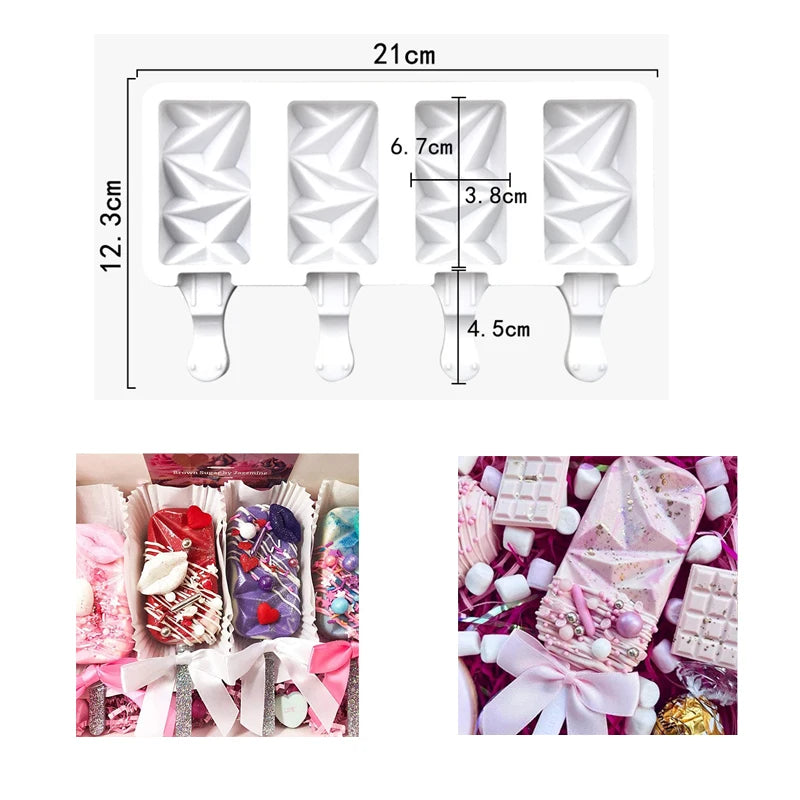 Silicone Ice Cream Popsicle Mould