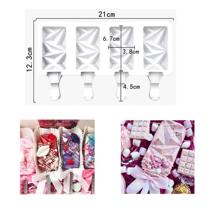 Silicone Ice Cream Popsicle Mould