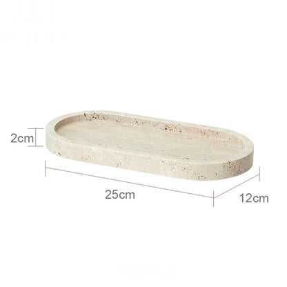 Travertine-Style Bathroom Accessories Set