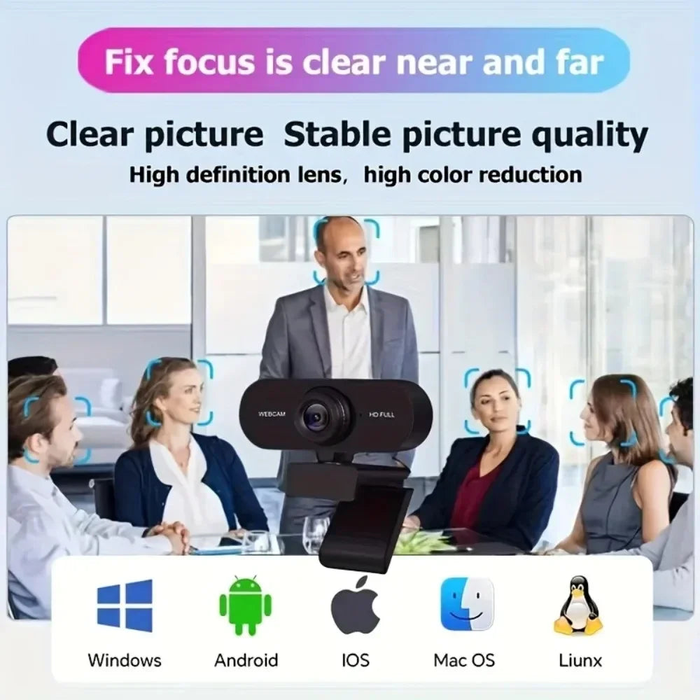 1080P USB Webcam with Microphone