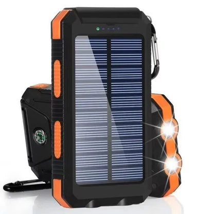 80000mAh Solar Power Bank with LED Flashlight