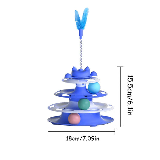 Interactive Cat Tower Ball Toy