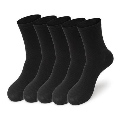 Men’s Bamboo Fiber Business Socks 5 Pairs