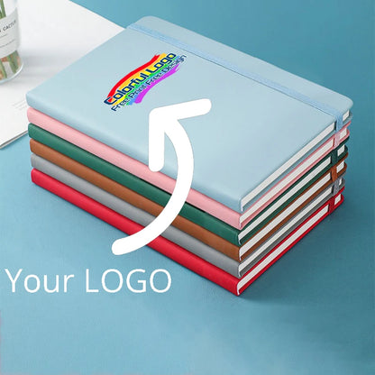 Custom A5/A6 PU Leather Notebook with Logo Printing