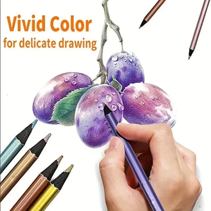 12 Color Metallic Colored Pencils