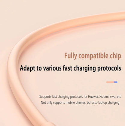 66W USB-C Silicone Cable