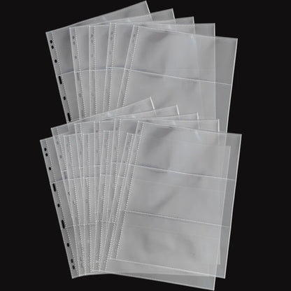 3-Slot Banknote Collection Album Pages